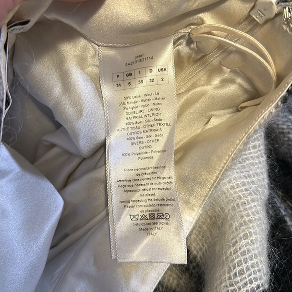 Christian Dior Mid length Draped Mohair Wool and Silk Skirt - Picture 9 of 9